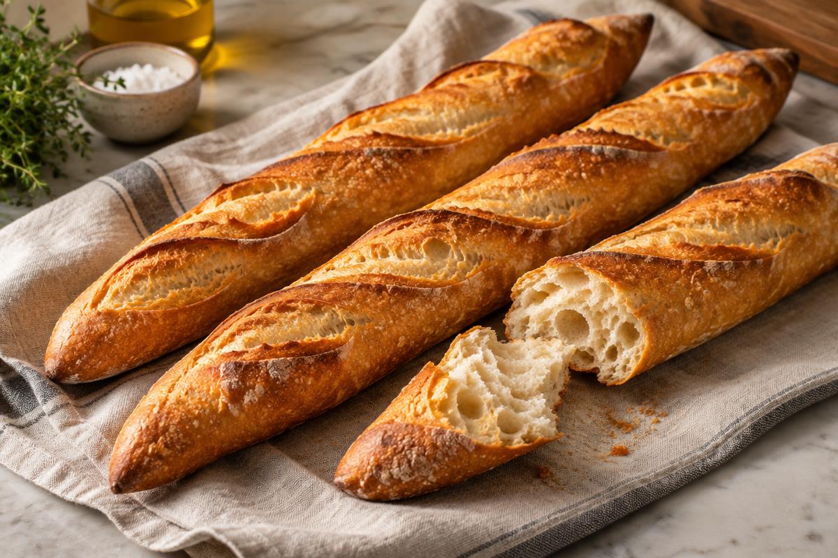 Finished Gluten-Free Baguettes