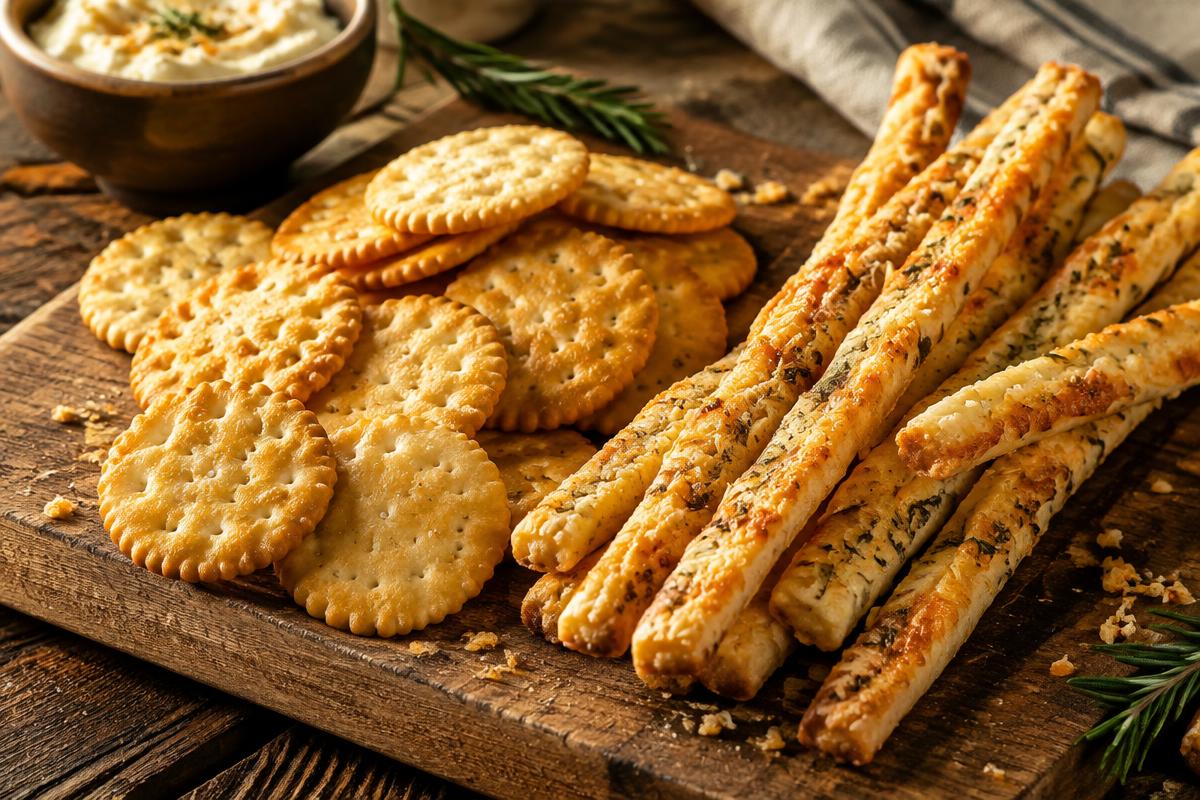 Finished Crisp Cheesy Breadsticks