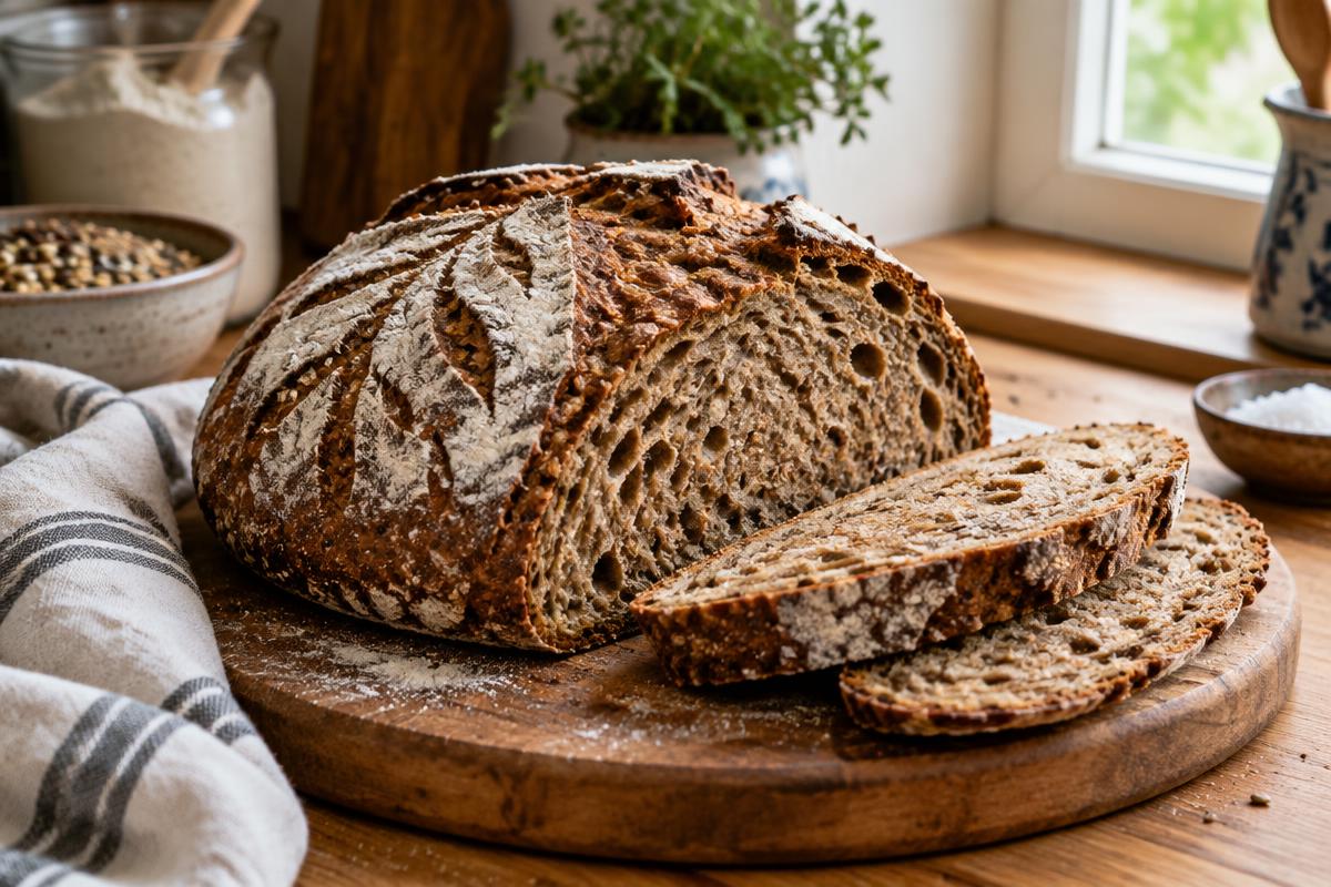 Finished European Peasant Loaf