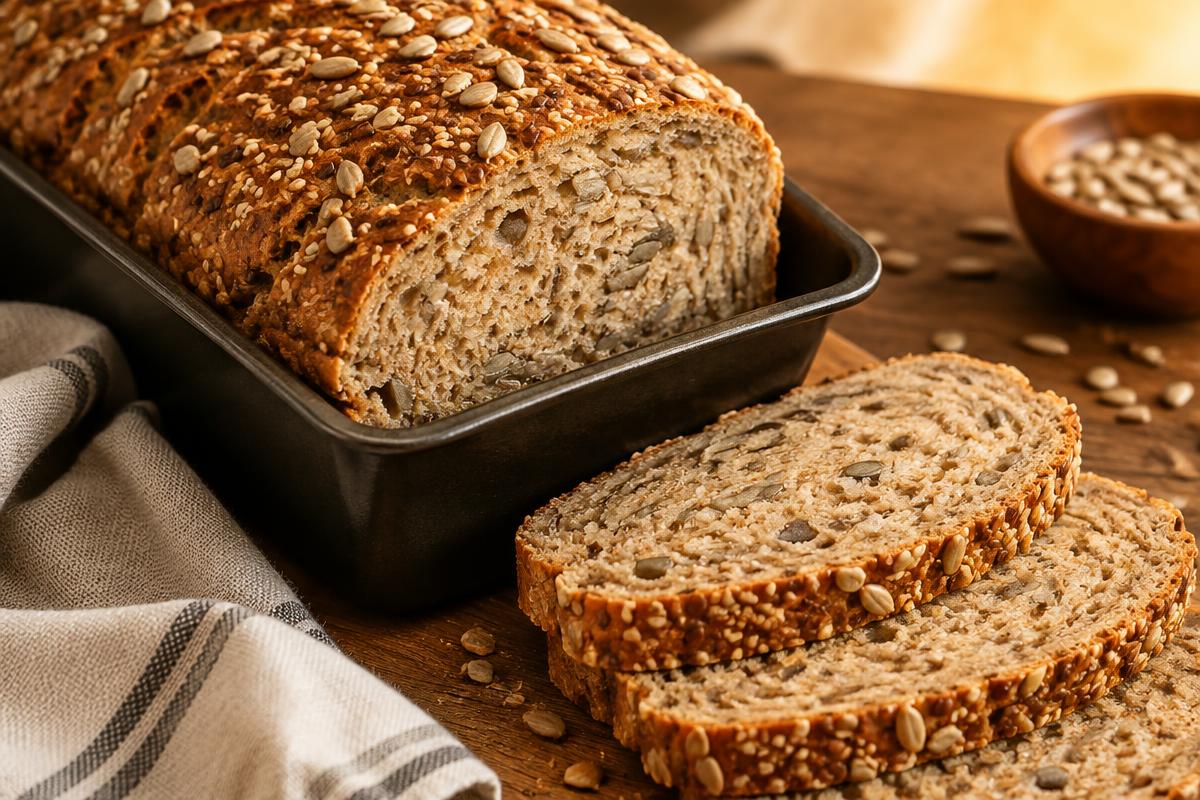 Finished Sunflower Seed Breakfast Loaf
